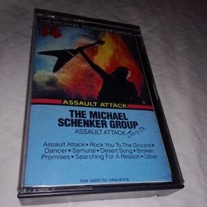 Vintage The Michael Schenker Group Music Cassette Tape 1982